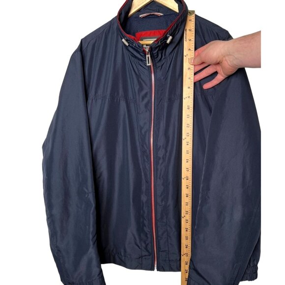 Bugatti Men's 2XL Nylon Modern Bomber Golf Jacket Waterproof Full Zip Navy Blue - Picture 6 of 8